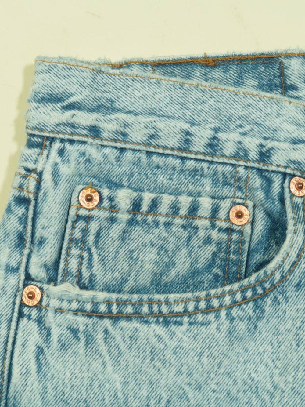 Vintage 80s Levis 501 Acid Wash Jeans Mens 36 (Fits 33) Blue Original Fit - Picture 9 of 12
